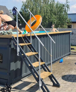 Piscina contenedor 6,2mx 2,5m lista para usar, Paquete Confort