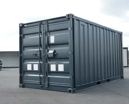 Contenedor de 15 pies con instalación eléctrica, rejillas de ventilación y cerradura con llave. - Imagen 2